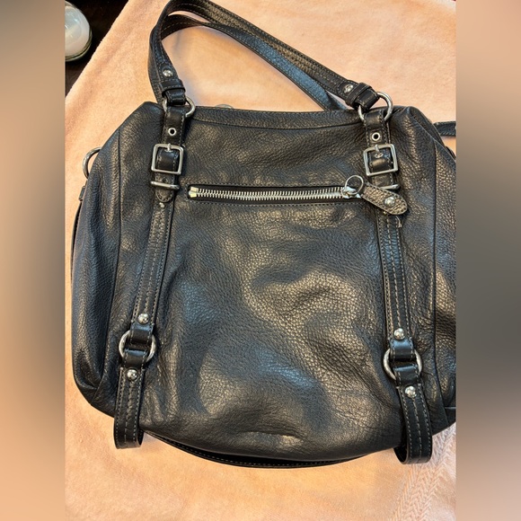 COACH Black Leather Women's Bag EUC - Picture 2 of 3